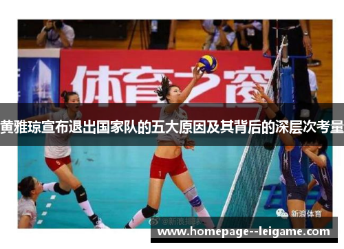黄雅琼宣布退出国家队的五大原因及其背后的深层次考量